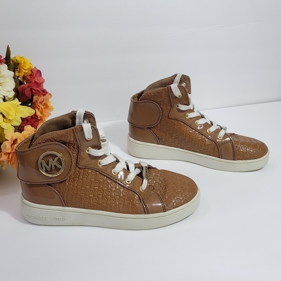 MICHAEL KORS GIRLS  SNEAKERS SHOES SZ. 1 - Picture 10 of 11